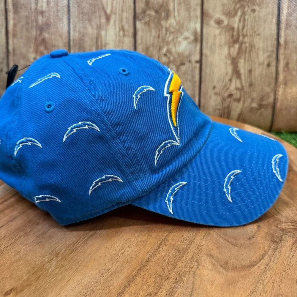 47 Brand Confetti Clean Up Hat Womens One Size Blue Raz Los Angeles Chargers NWT